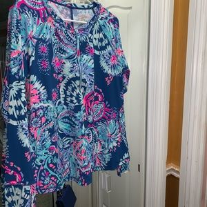 Lilly Pulitzer Zipup Luxletic Long sleeve